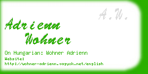 adrienn wohner business card